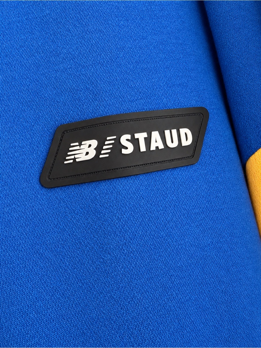 New Balance x STAUD Hooded Colorblock Track Jacket Blue Size M - Picture 2 of 6